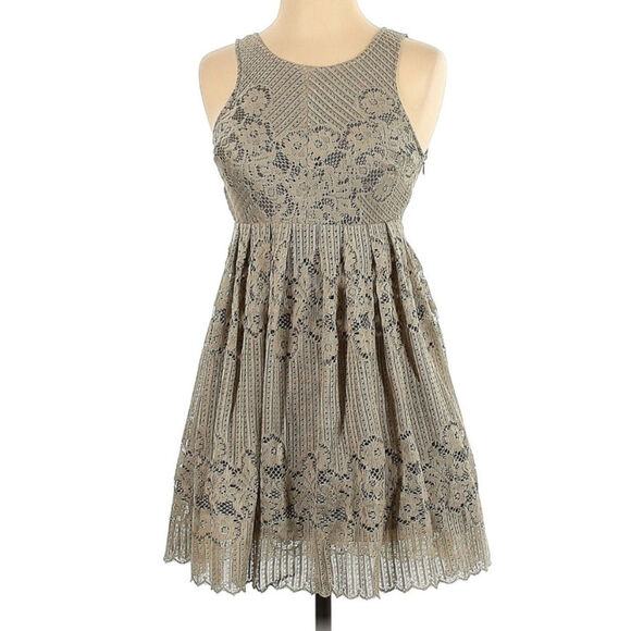 Free People Cabbage Rose Lacey Mini Dress - Picture 2 of 6